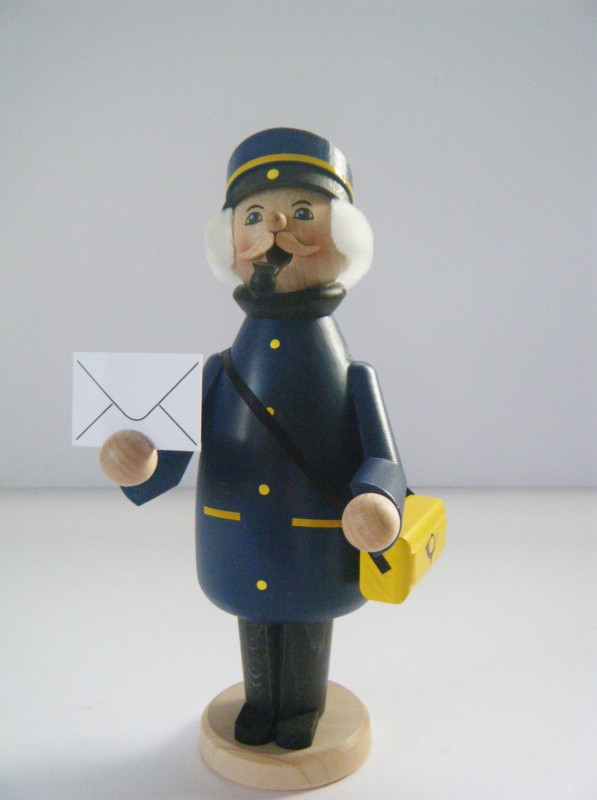 ドイツ木製パイプ人形(お香立て)郵便配達員